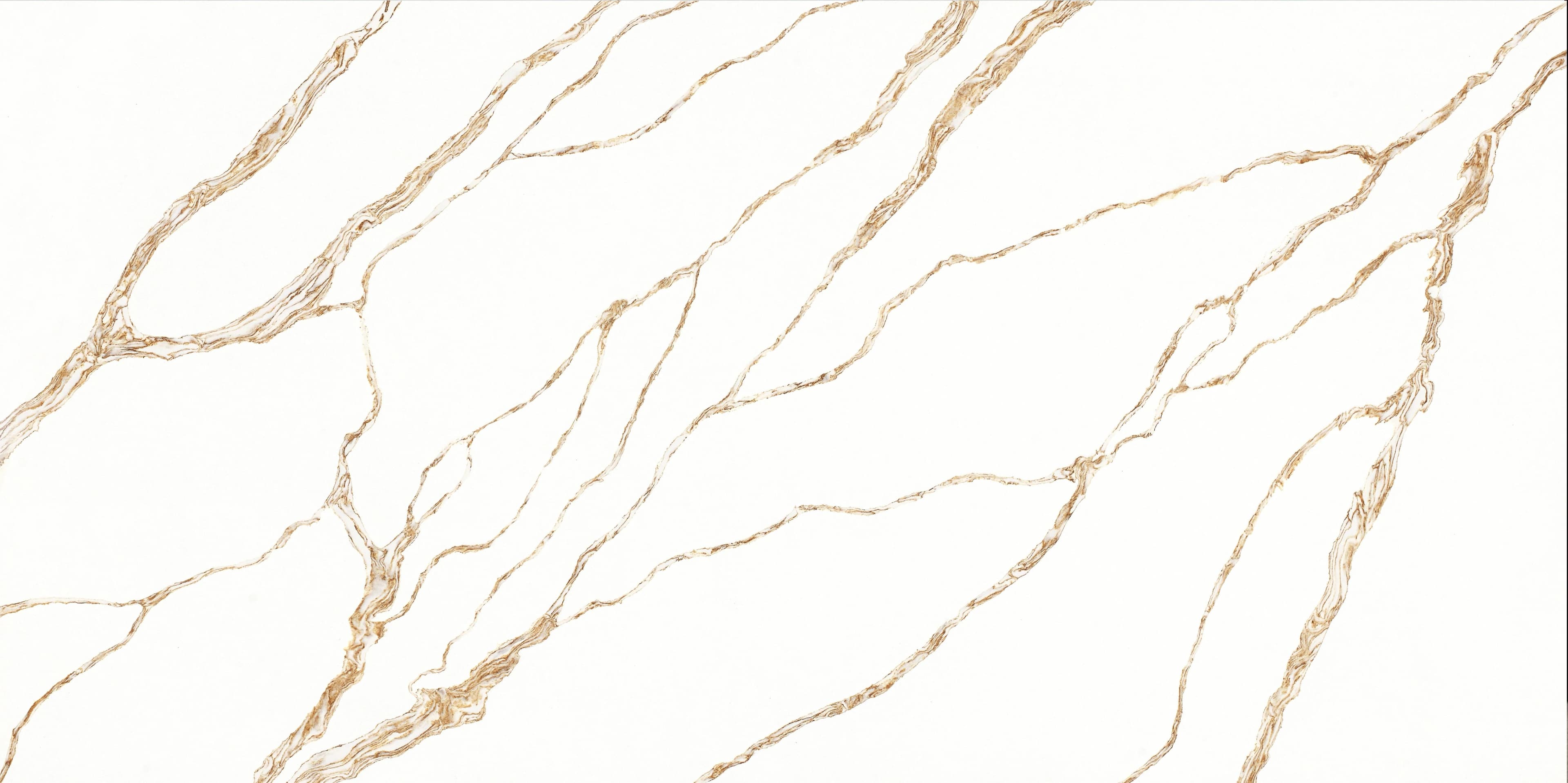 Calacatta Taj slab by Lucent Quartz