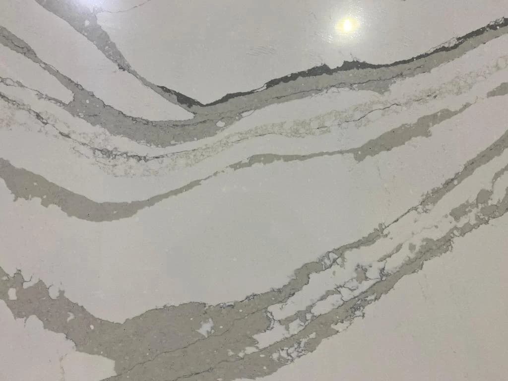 Everest White slab by Lucent Quartz