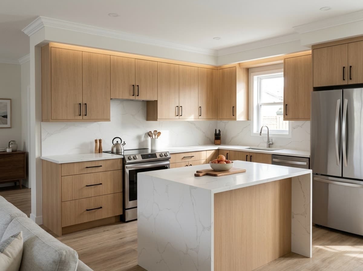 Calacatta Mont by HanStone — modern kitchen