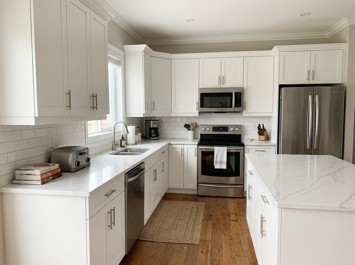 Calacatta Vena G by Lucent Quartz — everyday kitchen