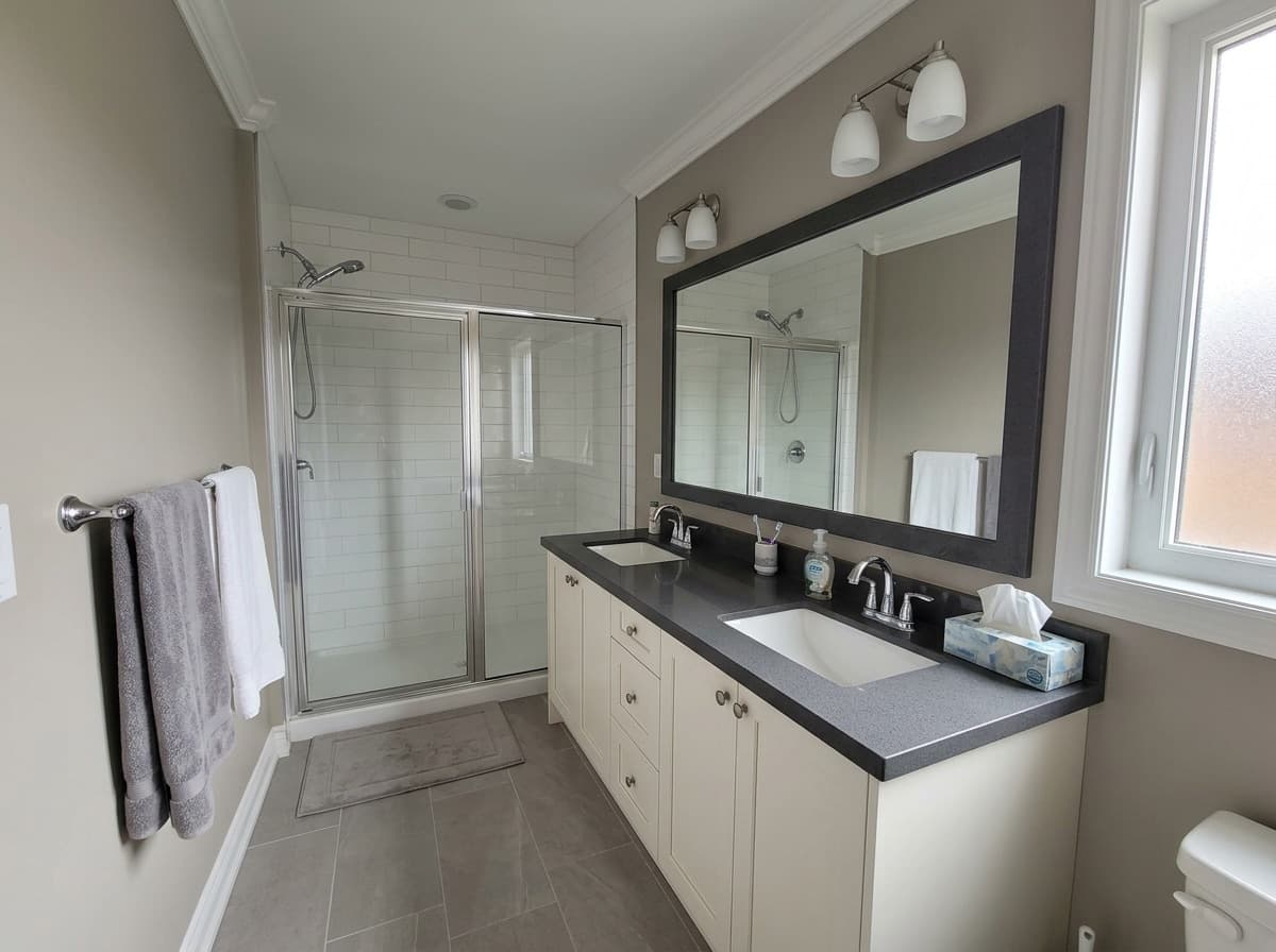 Concrete by Lucent Quartz — bathroom vanity