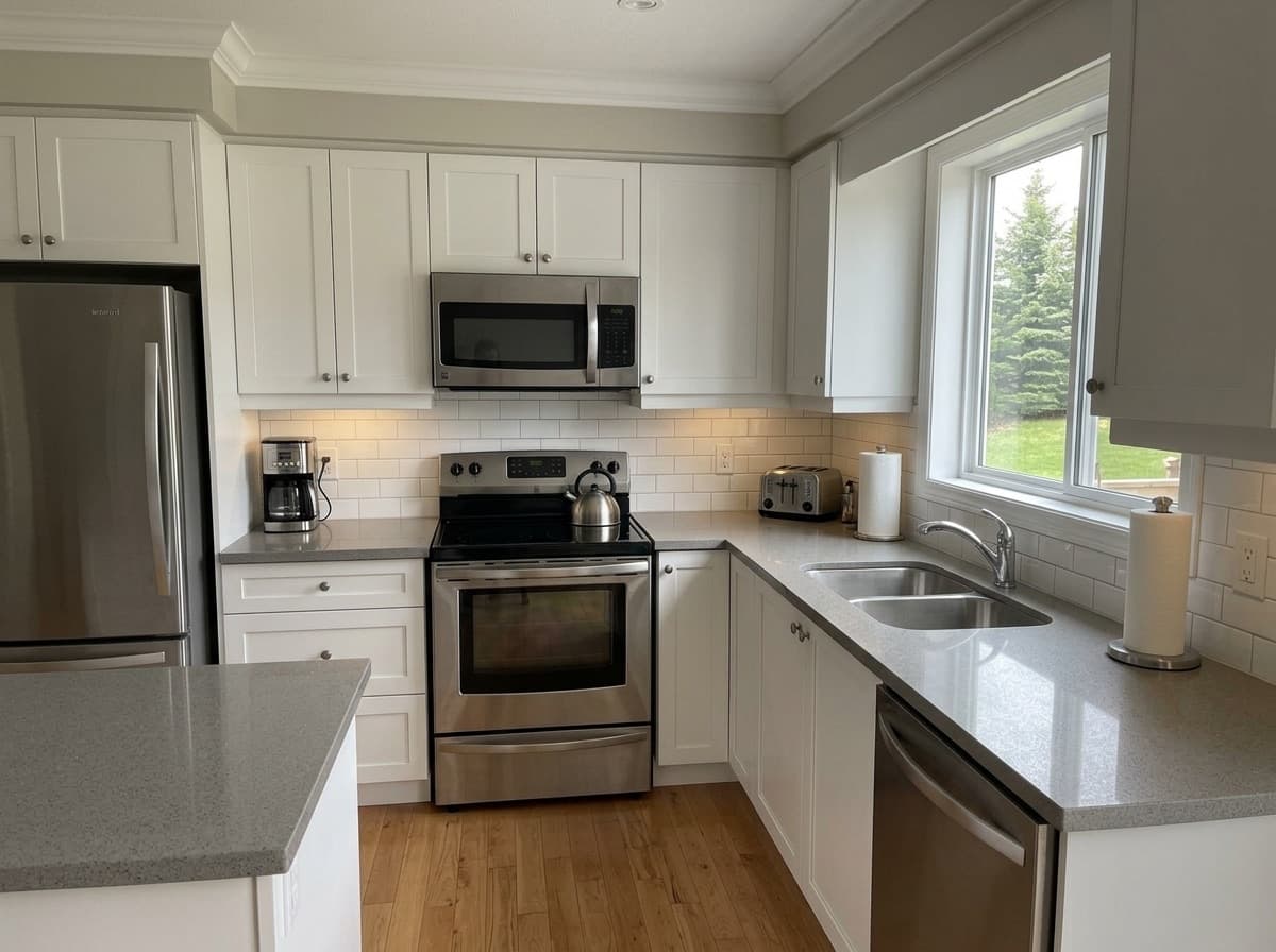Eclipse Grey by Lucent Quartz — everyday kitchen