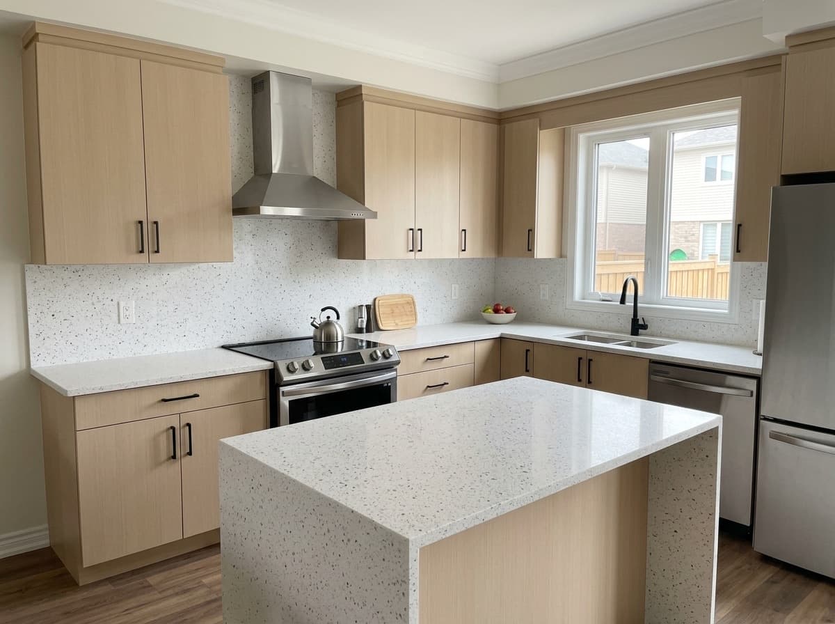 Neige by Lucent Quartz — modern kitchen