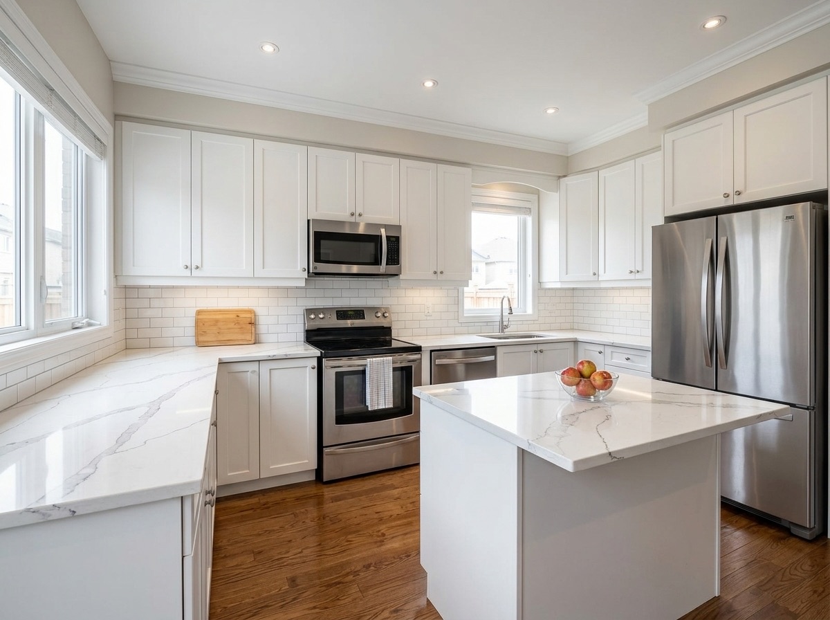Calcutta by Lucent Quartz — everyday kitchen