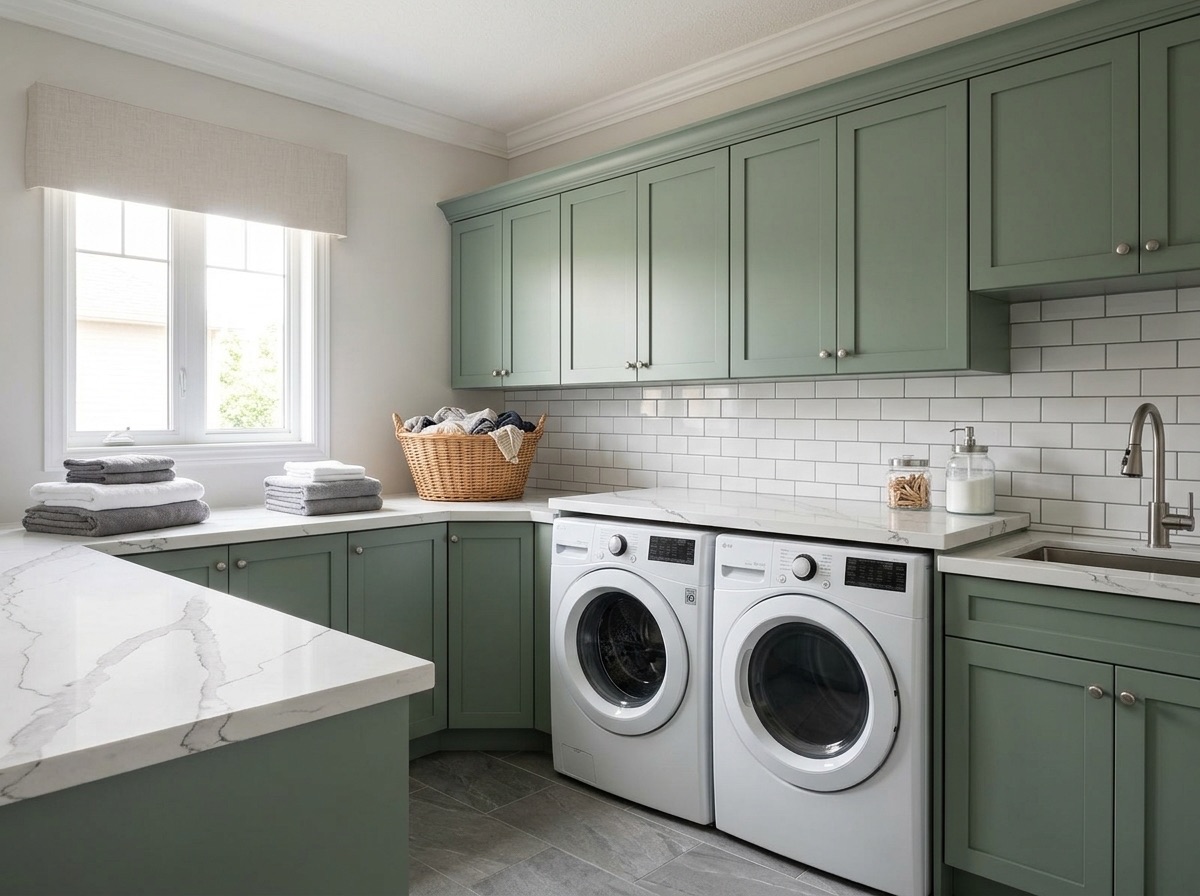 Calcutta by Lucent Quartz — laundry room