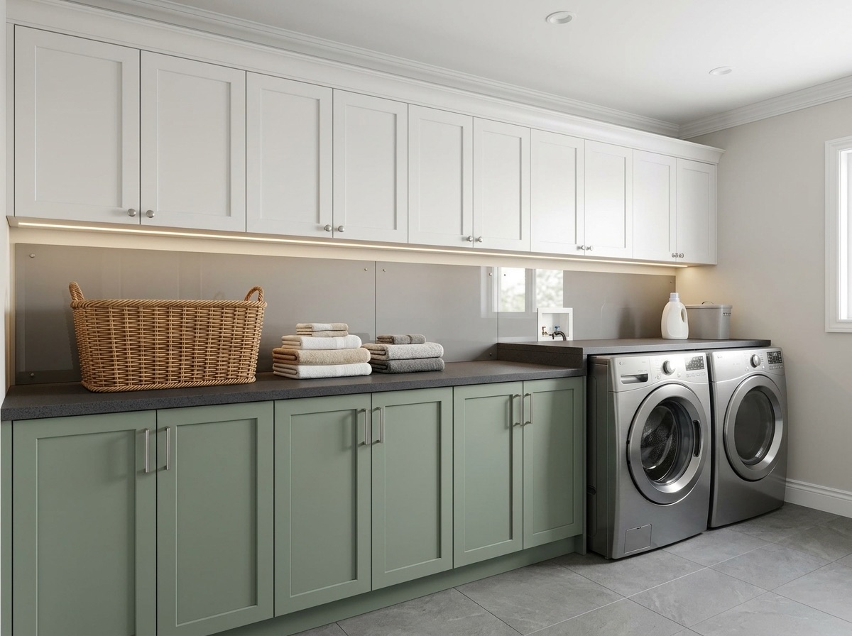 Concrete by Lucent Quartz — laundry room