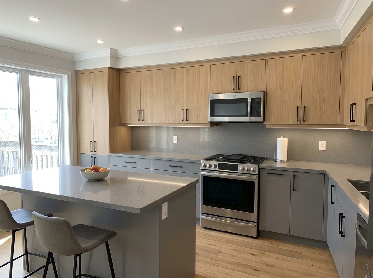Eclipse Grey by Lucent Quartz — modern kitchen
