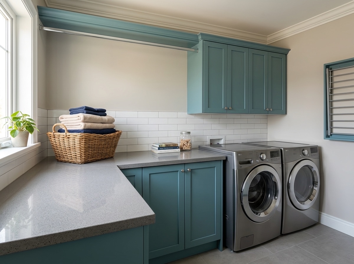 Eclipse Grey by Lucent Quartz — laundry room
