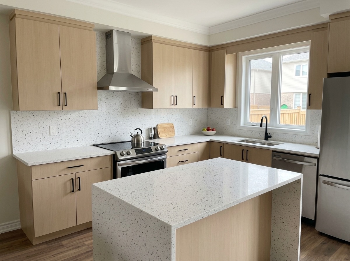 Neige by Lucent Quartz — modern kitchen