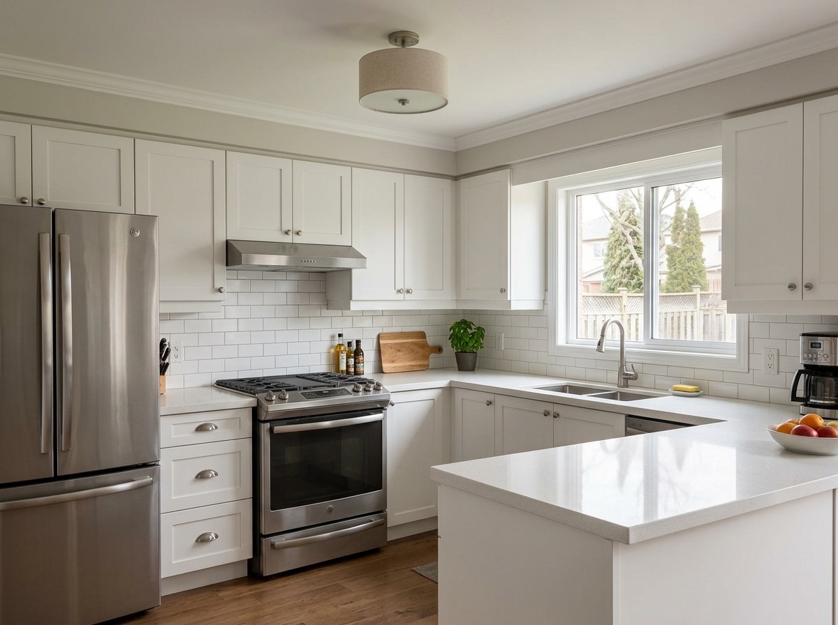Pure White by Lucent Quartz — everyday kitchen