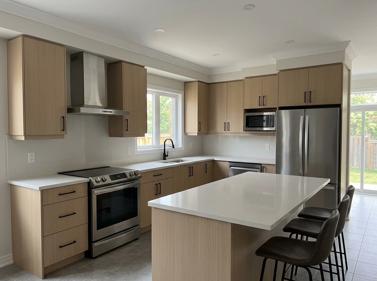 Snow White by Lucent Quartz — modern kitchen