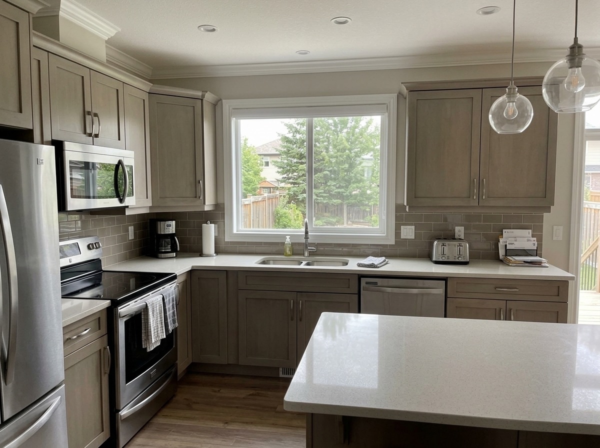 Snow White by Lucent Quartz — second kitchen