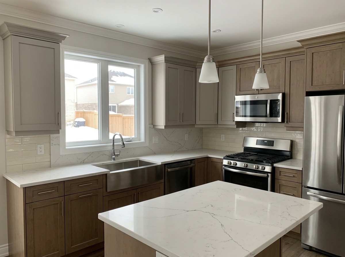 Venato by Lucent Quartz — second kitchen